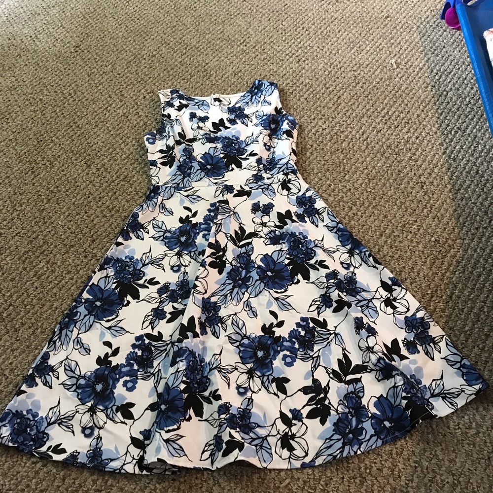 Blue flower dress